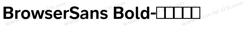 BrowserSans Bold字体转换